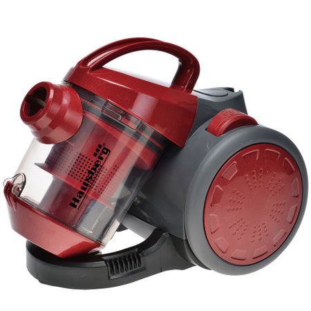 Aspirator fara sac Hausberg HB 2090 R , 1500 W, ciclonic, Rosu