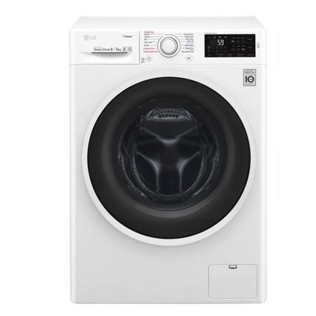 Masina de spalat rufe cu uscator LG F4J6TGOW, Spa steam, Direct Drive, Spalare 8kg/Uscare 5 kg, 1400 RPM, Clasa A, Alb
