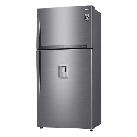 Frigider 2 usi LG GTF916PZPZD, 592 l, Clasa A++, H 184 cm, No Frost, Dozator apa, Smart Diagnosis, WiFi, Compresor liniar, Afisaj extern, Racire usa, Argintiu