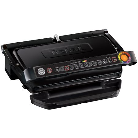 Gratar electric Tefal OptiGrill+ XL GC722834, 2000W, 9 programe, indicator gatire, senzor automat, placi detasabile, Negru