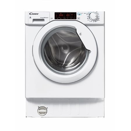Masina de spalat rufe cu uscator incorporabila Candy CBWDS 8514TH, 1400 rpm, Spalare 8kg/Uscare 5kg, Touch control, Clasa A, Alb